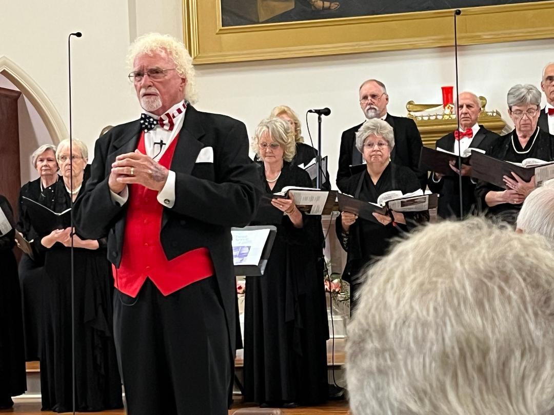 Mr. Henson leading the Chorale in Concert